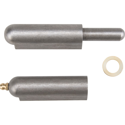 Weld-On Hinge, 0.787" Dia. x 5.906" L, Mild Steel w/Fixed Steel Pin Ontario Packaging