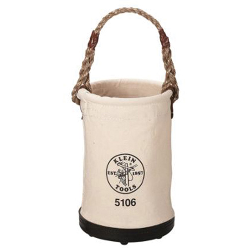 Seau &agrave; paroi droite, 14" h, Toile, Beige Ontario Packaging