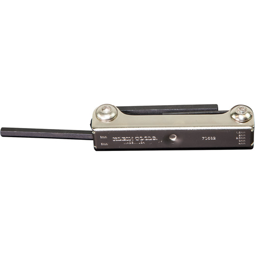 Folding Hex Key Set, 7 Pcs., Metric Ontario Packaging