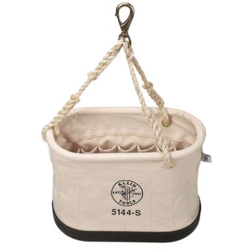Seau ovale, Toile, 15 pochettes, Naturel Ontario Packaging