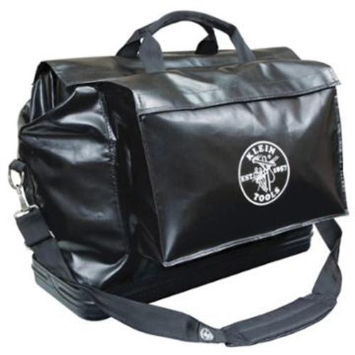 Equipment Bag, Vinyl, 2 Pockets, Black Ontario Packaging