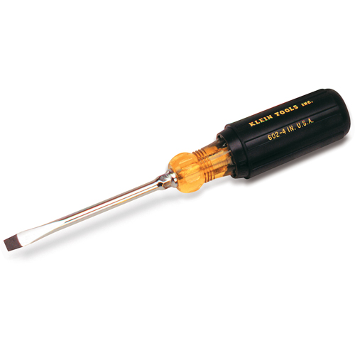 Heavy-Duty Slot Keystone Screwdriver, 3/8", 15-7/16" L, Cushion Grip Handle Ontario Packaging