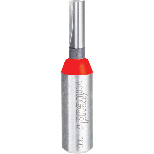 Router Bit - Double Flute Straight Bit, 1/4" Dia., 1" H, 2-3/8" L, 1/2" Shank Ontario Packaging