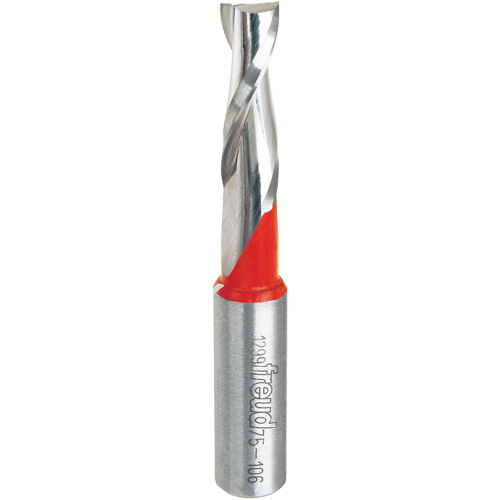 Up Spiral Router Bit, 3/8" Dia., 1-1/4" Carbide Height, 3" L, 1/2" Shank Ontario Packaging