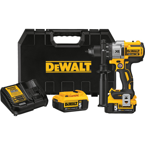 Ensemble visseuse/perceuse &agrave; 3 vitesses sans balais max xr, Lithium-ion, 20 V, Mandrin 1/2", Couple 820 UWO Ontario Packaging