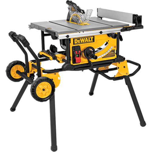 Scie de table pour chantier avec support roulant, 15 A, 4800 tr/min Ontario Packaging