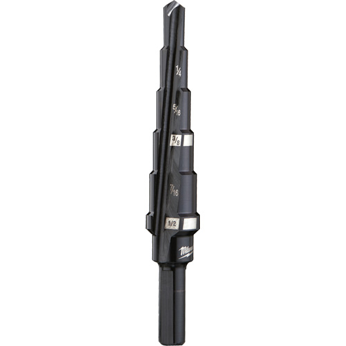 Foret &eacute;tag&eacute; no 2, 3/16" - 1/2", Incr&eacute;ments de 1/16", Acier rapide Ontario Packaging