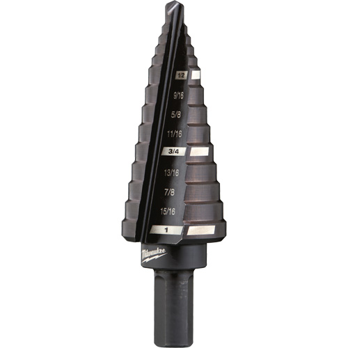 Foret &eacute;tag&eacute; no 8, 1/2" - 1", Incr&eacute;ments de 1/16", Acier rapide Ontario Packaging