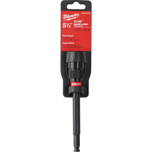 Rallonge de foret &agrave; percussion Quik-Lok, Diam&egrave;tre max. de 7/16", Longeur de 5-1/2", Tige 7/16" Ontario Packaging