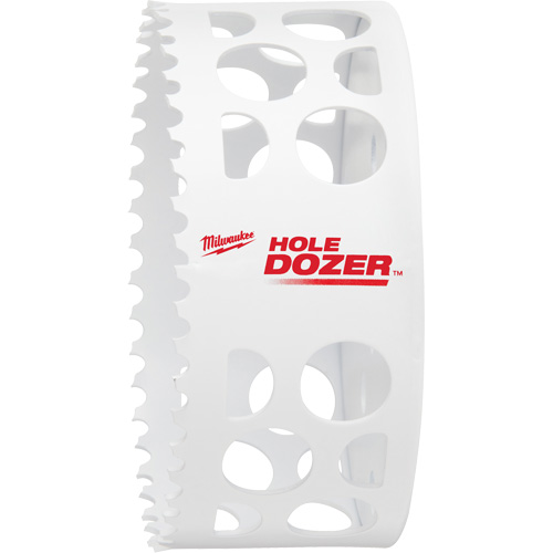 Scie-cloche Hole Dozer, 4-1/2", Profondeur de la coupe 1-5/8", Bim&eacute;tal Ontario Packaging