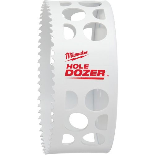 Scie-cloche Hole Dozer, 4-3/4", Profondeur de la coupe 1-5/8", Bim&eacute;tal Ontario Packaging