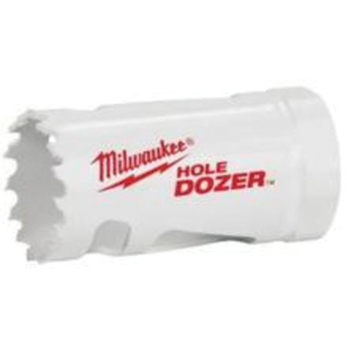 Scie-cloche Hole Dozer avec arbre, 1", Profondeur de la coupe 1-5/8", Bim&eacute;tal Ontario Packaging