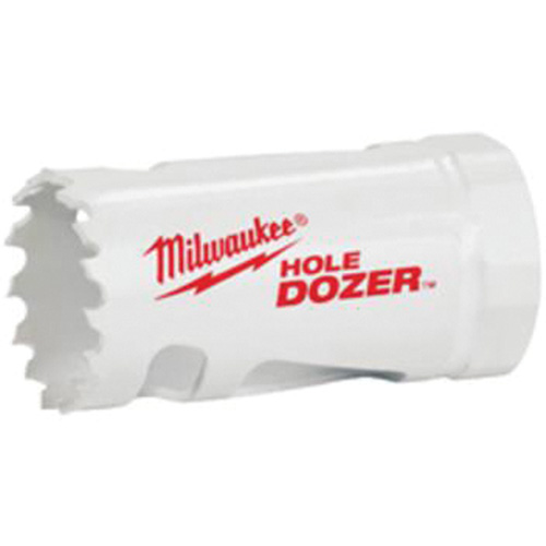 Scie-cloche Hole Dozer avec arbre, 1-1/4", Profondeur de la coupe 1-5/8", Bim&eacute;tal Ontario Packaging