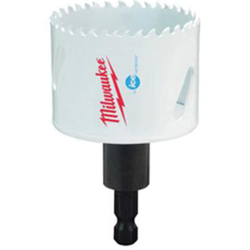 Scie-cloche Hole Dozer avec arbre, 2-1/8", Profondeur de la coupe 1-5/8", Bim&eacute;tal Ontario Packaging