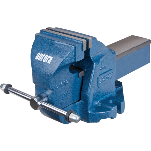 Heavy-Duty Bench Vise, 5" Jaw Width, 3-3/10" Throat Depth Ontario Packaging