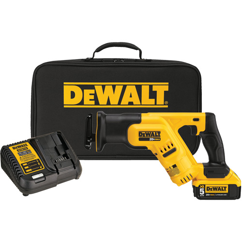Max Compact Reciprocating Saw Kit, 20 V, Lithium-Ion Battery, 0-2900 SPM Ontario Packaging
