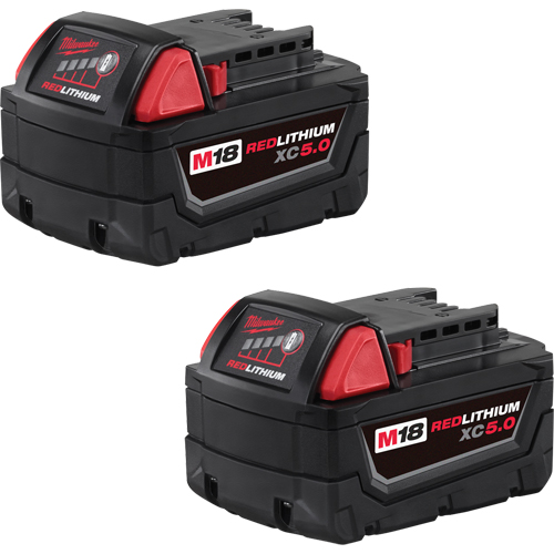 Ensemble de blocs-piles M18 Redlithium, Lithium-ion, 18 V, 5,0 A Ontario Packaging
