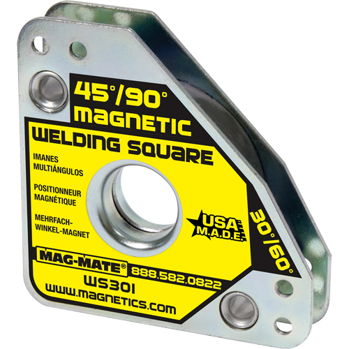 Magnetic Welding Squares, 7-5/8" L x 3/4" W x 3-3/4" H, 60 lbs. Ontario Packaging
