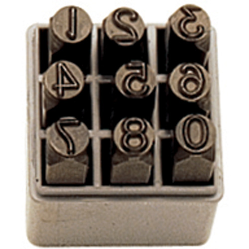 Jeu de num&eacute;ros &agrave; estamper &agrave; la main, 9 morceaux Ontario Packaging