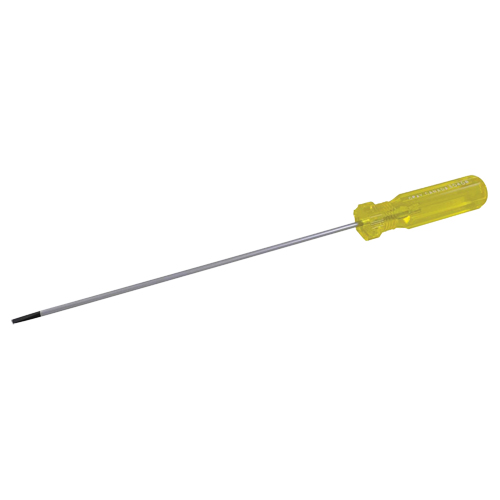 Electrician's Slotted Screwdriver, 1/8" Tip, Round, 6-1/2" L, Plastic Handle Ontario Packaging