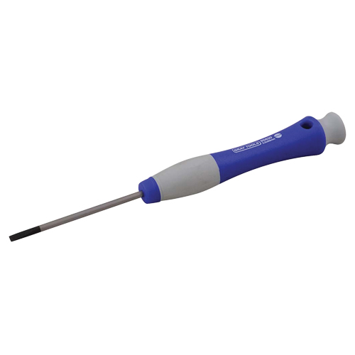 Slotted Screwdriver, 5/32" Tip, Round, 6-1/2" L, Plastic Handle Ontario Packaging