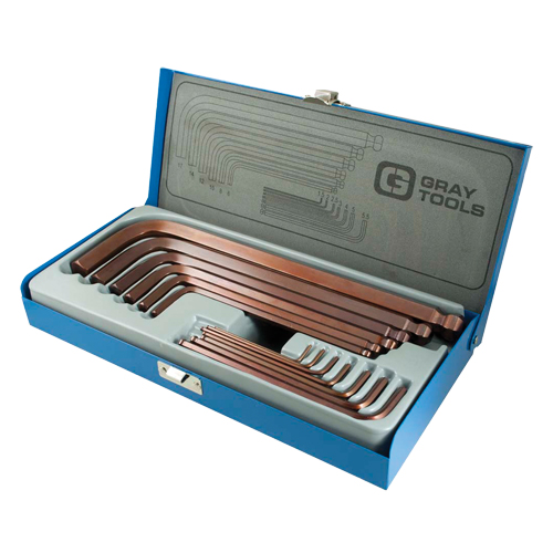 Long Arm Ball Hex Key Set, 13 Pcs., Metric Ontario Packaging