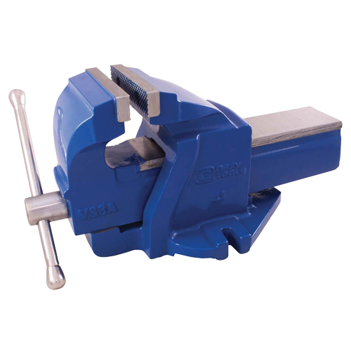 Ductile Iron Mechanics Bench Vise, 4" Jaw Width, 2" Throat Depth Ontario Packaging
