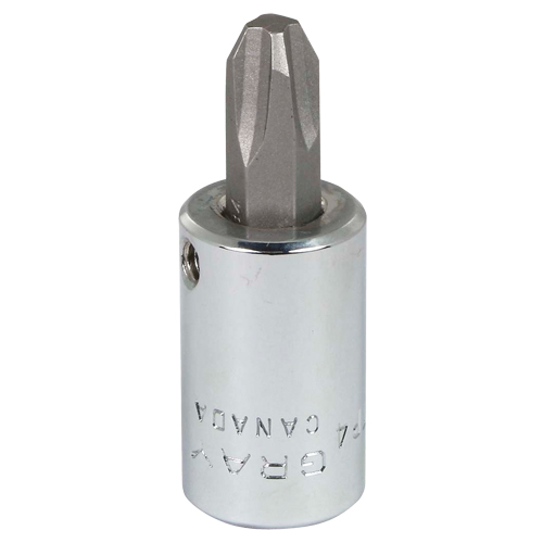Head Socket, Phillips, #4 x 1.93" L, 3/8" Square Drive Drive Ontario Packaging