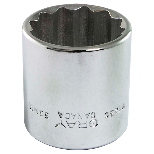 Douille, 13 mm, Prise 1/2", 12 pans Ontario Packaging