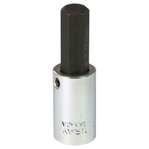 Bit Socket, 10 mm x 2-1/5" L, 3/8" Drive Ontario Packaging