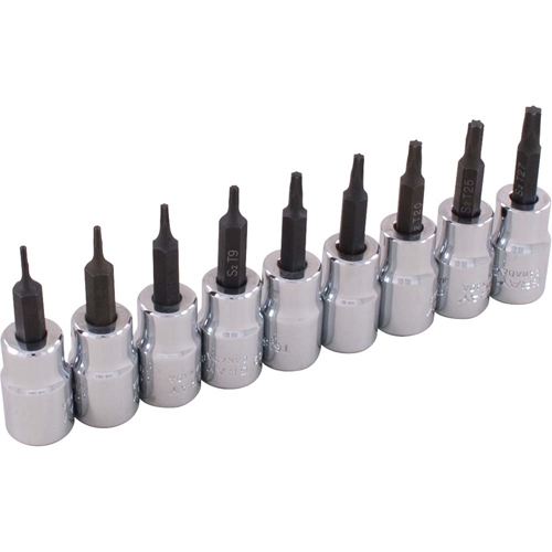 Jeu de douilles, Torx, Prise 3/8", 9 mrcx Ontario Packaging