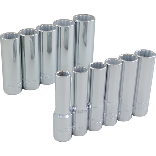 Jeu de douilles, 11 Mcx, Prise de 3/8", Profond Ontario Packaging