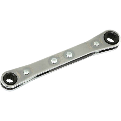 Flat Ratcheting Box Wrench, 1/4" Drive, Plain Handle Ontario Packaging