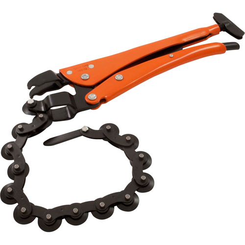 Locking Chain Pipe Cutter Pliers, 12-1/2" Length, Omnium Grip Ontario Packaging