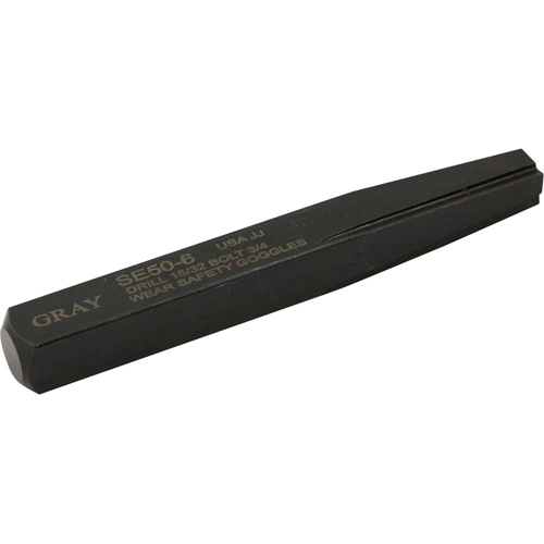 Straight Type Screw Extractor, 6, For Screw Size 3/4", Carbide Ontario Packaging