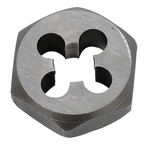 Hex Rethreading Die Nut, 1"/1-1/16" Dia., 1/8"-27 Thread, Carbon Steel/Chromium Steel Ontario Packaging