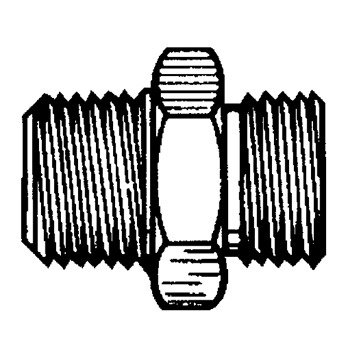 Reducer/Adapter Fitting, 1/4" x 1/8" Dia, Brass Ontario Packaging