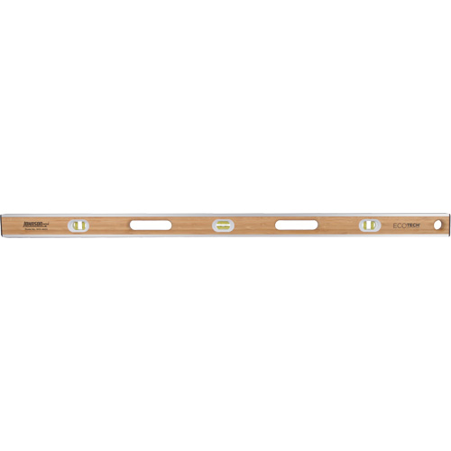 Niveau en bambou Eco-Tech, Poutre en I, 48" lo, Bois, 3, Non magn&eacute;tique Ontario Packaging