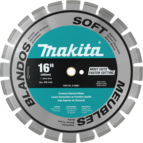 Lame de diamant segment&eacute;e pour mat&eacute;riau doux Ontario Packaging