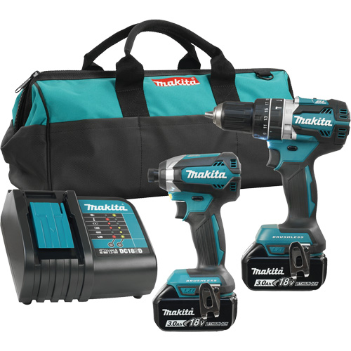 LXT&reg; 2-Tool Brushless Motor Combo Kit, 18 V Ontario Packaging