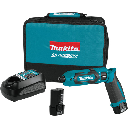 Impact Driver Kit, 1/4", 220 in-lbs Max. Torque, 7.2 V, Lithium-Ion Ontario Packaging
