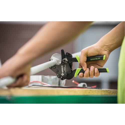 Quick-Release Ratcheting PVC Cutter, 1-5/8" Capacity Ontario Packaging