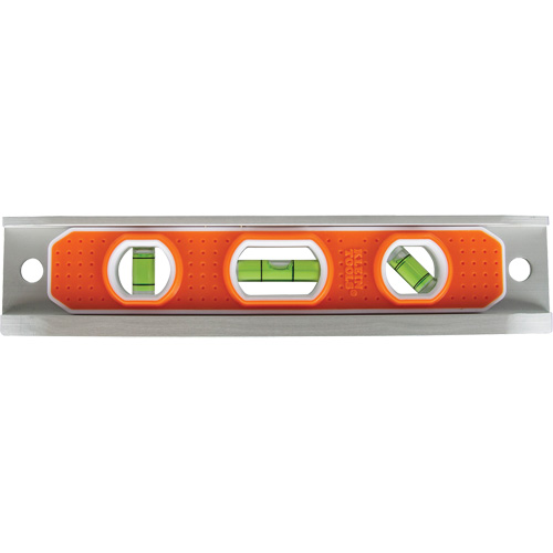 Torpedo Level, 9" L, Aluminum, 3 Vials, Magnetic Ontario Packaging