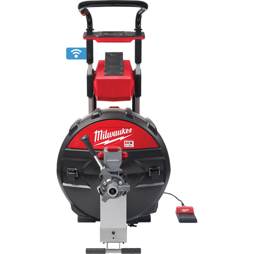 Machine &agrave; tambour d&eacute;gout MX Fuel avec PowerTredz, &eacute;lectrique, 5/8" x 100' et 3/4" x 100' Ontario Packaging