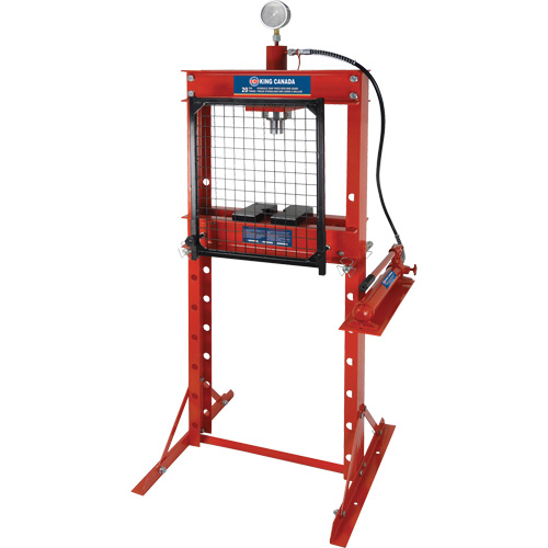Hydraulic Shop Press with Grid Guard, 20 tons Capacity Ontario Packaging