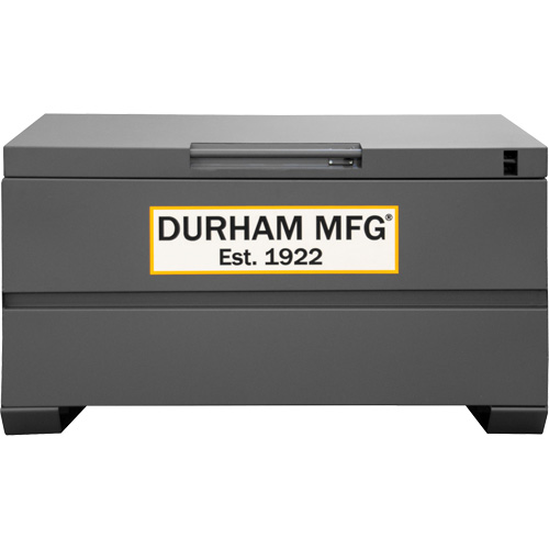 Boîte de rangement pour le chantier, 48" x 24" x 27-13/16", Acier, Gris Ontario Packaging