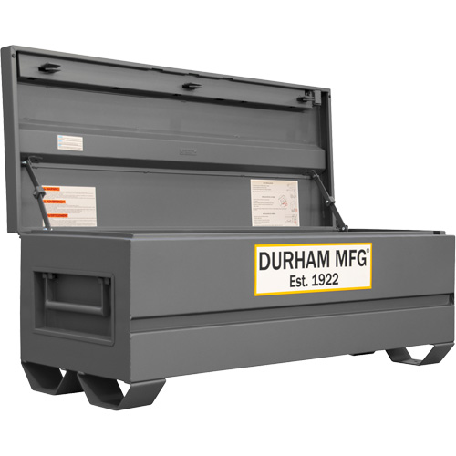 Jobsite Storage Box, 60" x 24" x 22-3/4", Steel, Grey Ontario Packaging