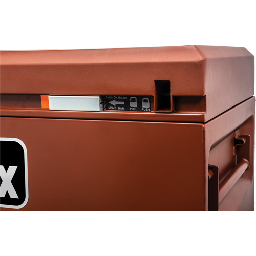 Site-Vault Chest, 30" x 20" x 19-3/4", Steel, Orange Ontario Packaging