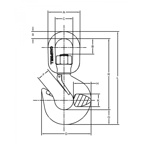 Latched Swivel Hoist Hook Ontario Packaging