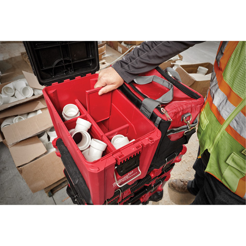 Coffre &agrave; outils compact Packout, 10" x 16-1/5" x 13", Noir/Rouge Ontario Packaging
